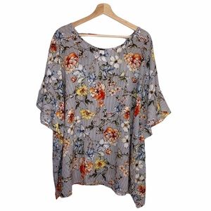 NWT In Every Story Floral Blouse Plus Size 5X